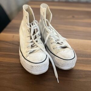 Converse White High-Top Sneakers